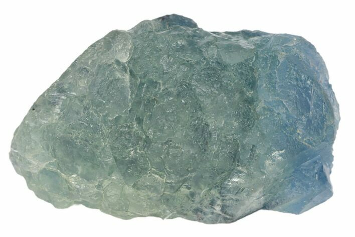 Blue-Green Stepped Fluorite Crystal Cluster - China #120320